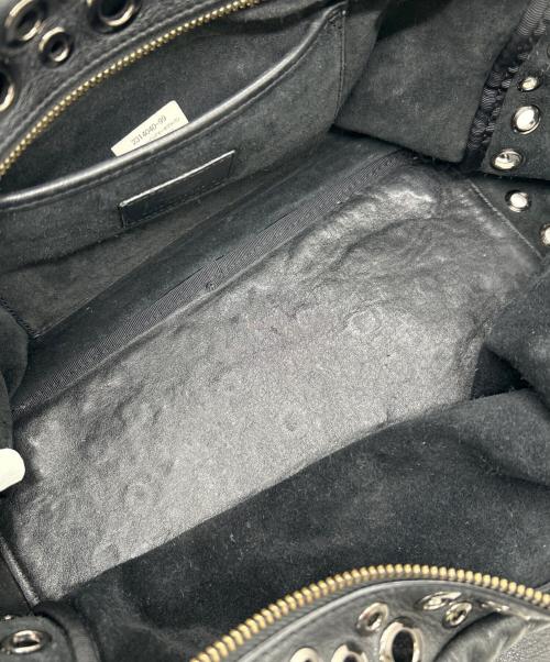 ANYA HINDMARCH（アニヤ・ハインドマーチ）ANYA HINDMARCH (アニヤハインドマーチ) 2WAYバッグ ブラックの古着・服飾アイテム