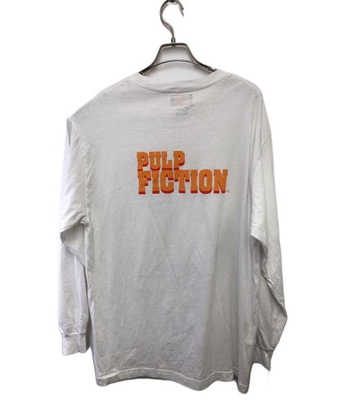 WACKO MARIA（ワコマリア）WACKO MARIA (ワコマリア) PULP FICTION (パルプフィクション) ロングスリーブカットソー ホワイト サイズ:Ｌの古着・服飾アイテム