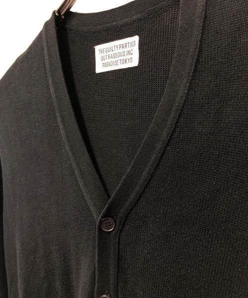 WACKO MARIA（ワコマリア）WACKO MARIA (ワコマリア) 厚手カーディガン ブラック サイズ:Ｌの古着・服飾アイテム