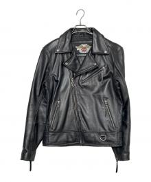 HARLEY-DAVIDSON（ハーレーダビッドソン）の古着「ダブルライダースジャケット」｜ブラック