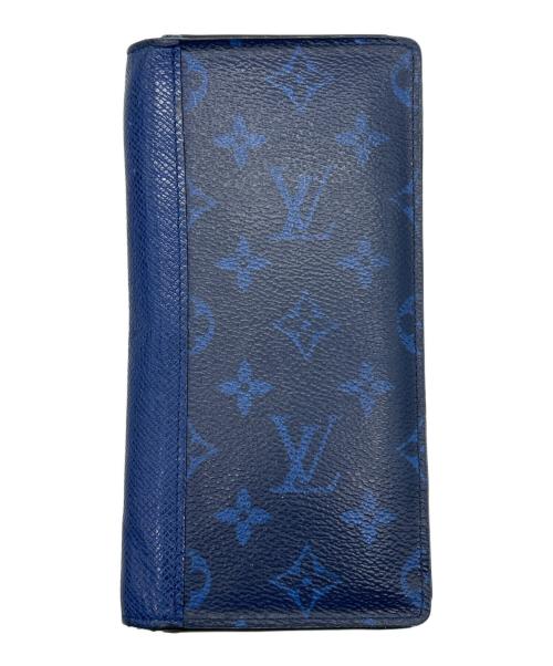 LOUIS VUITTON（ルイ ヴィトン）LOUIS VUITTON (ルイ ヴィトン) ポルトフォイユ・ブラザ ネイビーの古着・服飾アイテム