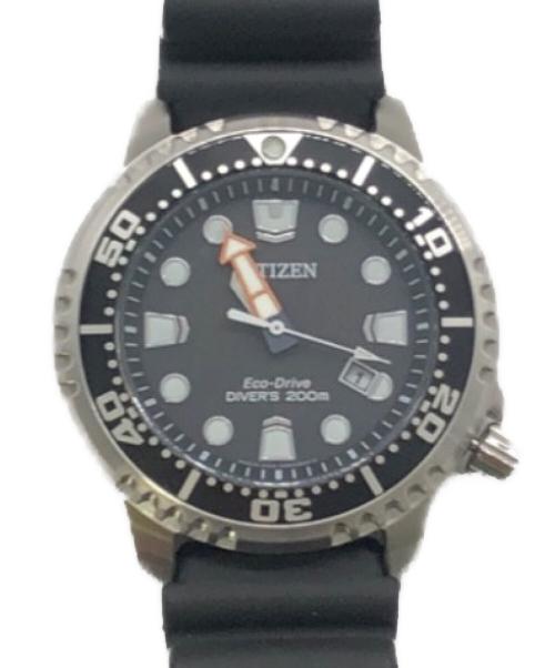 CITIZEN（シチズン）CITIZEN (シチズン) PROMASTER DIVERS WATCH（プロマスター ダイバーズ ウォッチ） ブラックの古着・服飾アイテム
