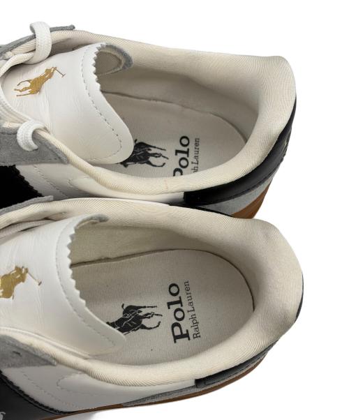 POLO RALPH LAUREN（ポロ・ラルフローレン）POLO RALPH LAUREN (ポロ・ラルフローレン) ローカットスニーカー ホワイト×グレー×ネイビー サイズ:SIZE 27.5cmの古着・服飾アイテム
