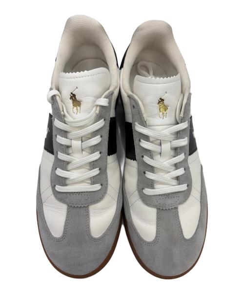 POLO RALPH LAUREN（ポロ・ラルフローレン）POLO RALPH LAUREN (ポロ・ラルフローレン) ローカットスニーカー ホワイト×グレー×ネイビー サイズ:SIZE 27.5cmの古着・服飾アイテム