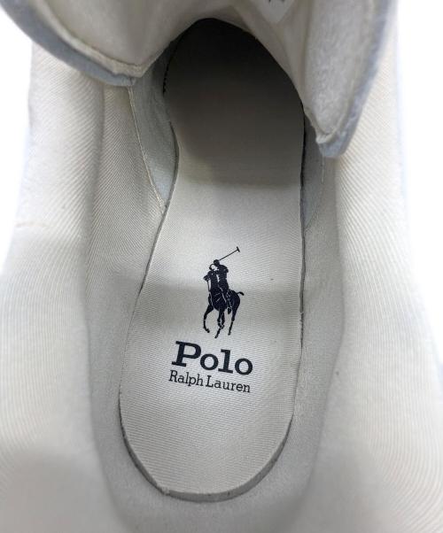POLO RALPH LAUREN（ポロ・ラルフローレン）POLO RALPH LAUREN (ポロ・ラルフローレン) ローカットスニーカー ホワイト×グレー×ネイビー サイズ:SIZE 27.5cmの古着・服飾アイテム