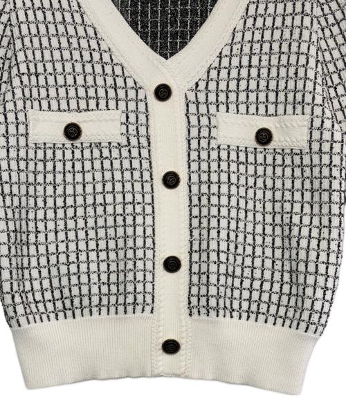 Snidel（スナイデル）Snidel (スナイデル) ニットセットアップ ホワイト×ブラック サイズ:SIZE Freeの古着・服飾アイテム
