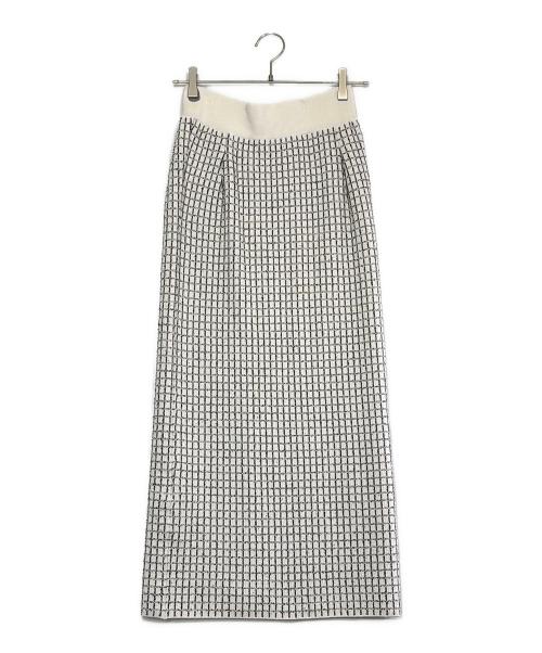 Snidel（スナイデル）Snidel (スナイデル) ニットセットアップ ホワイト×ブラック サイズ:SIZE Freeの古着・服飾アイテム