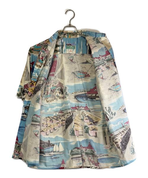 reyn spooner（レイン スプナー）reyn spooner (レイン スプナー) アロハシャツ ベージュ×ブルー サイズ:SIZE Sの古着・服飾アイテム
