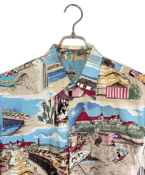 reyn spooner（レイン スプナー）reyn spooner (レイン スプナー) アロハシャツ ベージュ×ブルー サイズ:SIZE Sの古着・服飾アイテム