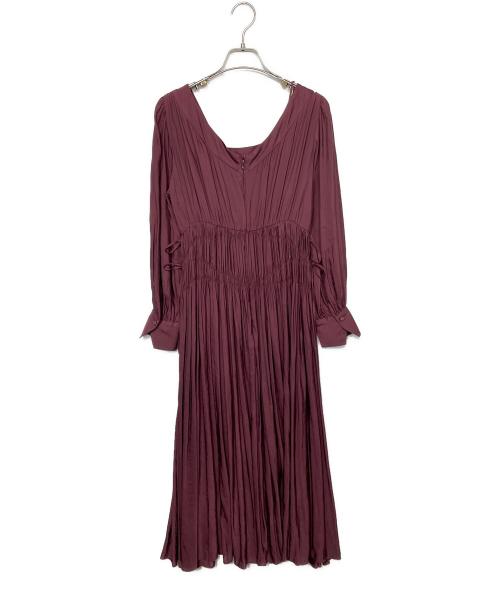 HER LIP TO（ハーリップトゥ）Her lip to (ハーリップトゥ) 長袖ワンピース パープル サイズ:Sの古着・服飾アイテム