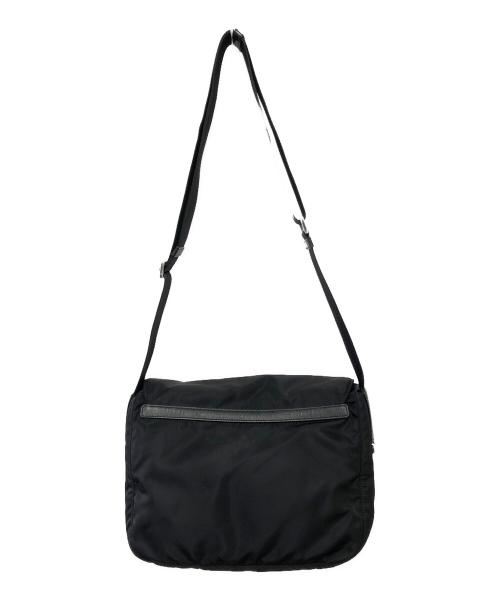 PRADA（プラダ）PRADA (プラダ) ナイロンショルダーバッグ ブラックの古着・服飾アイテム