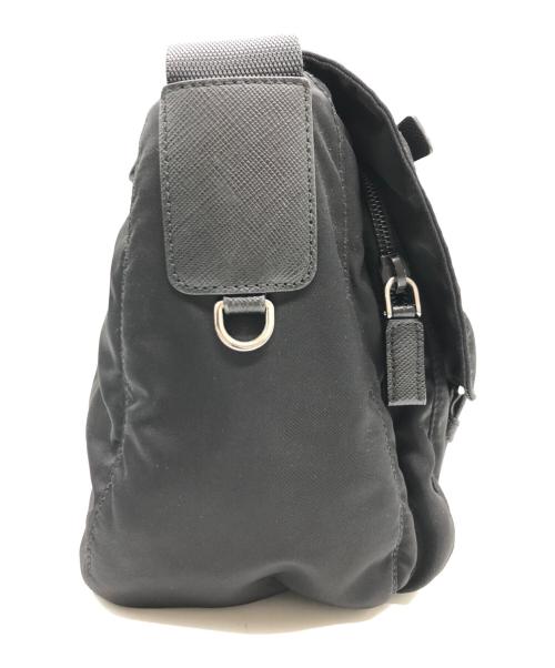 PRADA（プラダ）PRADA (プラダ) ナイロンショルダーバッグ ブラックの古着・服飾アイテム