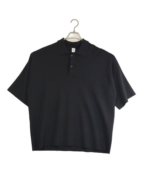 LA BOUCLE（ラ ブークル）LA BOUCLE (ラ ブークル) EDIFICE (エディフィス) 半袖ポロシャツ/ウォッシャブル ウール ポロシャツ ブラック サイズ:SIZE Free 未使用品の古着・服飾アイテム