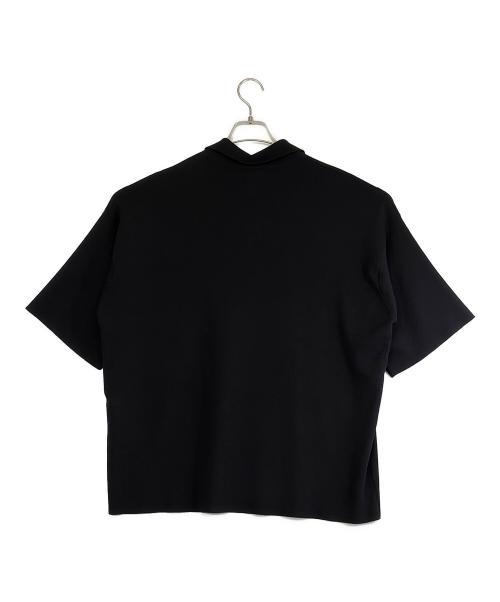LA BOUCLE（ラ ブークル）LA BOUCLE (ラ ブークル) EDIFICE (エディフィス) 半袖ポロシャツ/ウォッシャブル ウール ポロシャツ ブラック サイズ:SIZE Free 未使用品の古着・服飾アイテム