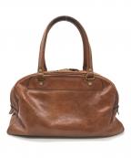 Herzヘルツ）の古着「レザーボストンバッグ」｜ブラウン