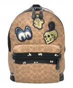 COACH×DISNEYコーチ×ディズニー）の古着「アカデミーバックパック」｜ブラウン×ブラック