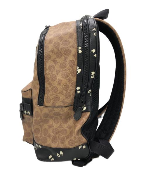 COACH（コーチ）COACH (コーチ) DISNEY (ディズニー) アカデミーバックパック ブラウン×ブラックの古着・服飾アイテム