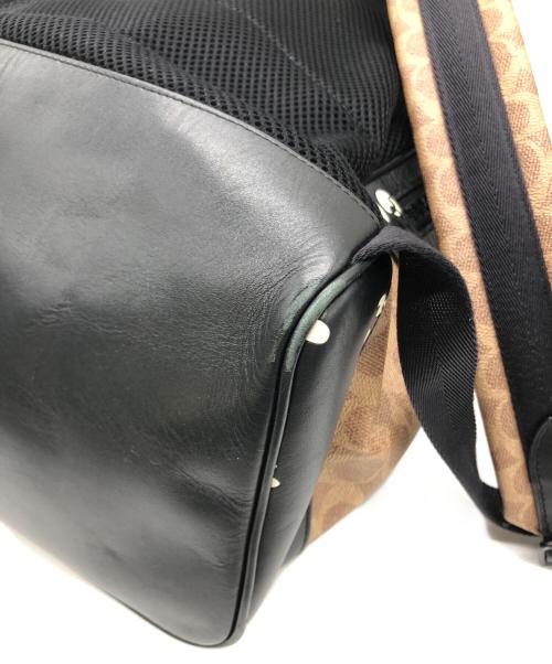 COACH（コーチ）COACH (コーチ) DISNEY (ディズニー) アカデミーバックパック ブラウン×ブラックの古着・服飾アイテム