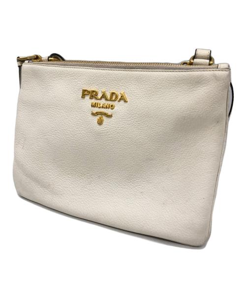 PRADA（プラダ）PRADA (プラダ) ショルダーバッグ ホワイトの古着・服飾アイテム