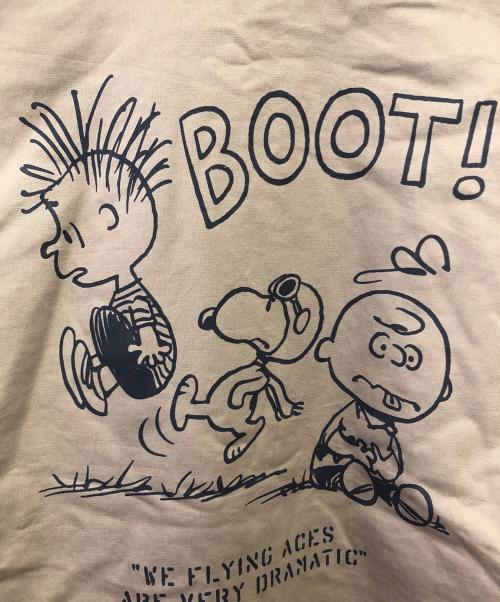 AVIREX（アヴィレックス）AVIREX (アヴィレックス) PEANUTS (ピーナッツ) フライトジャケット ベージュ サイズ:Ｌの古着・服飾アイテム