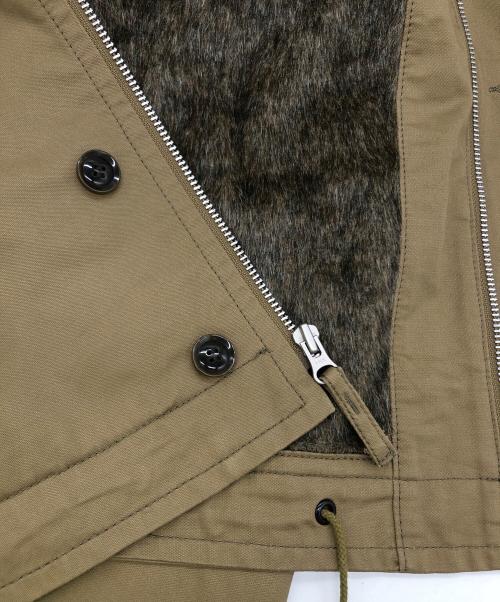 AVIREX（アヴィレックス）AVIREX (アヴィレックス) PEANUTS (ピーナッツ) フライトジャケット ベージュ サイズ:Ｌの古着・服飾アイテム