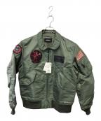 AVIREXアヴィレックス）の古着「フライトジャケット」｜グリーン