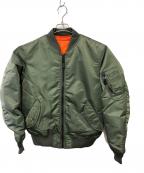 AVIREXアヴィレックス）の古着「MA-1ジャケット」｜グリーン