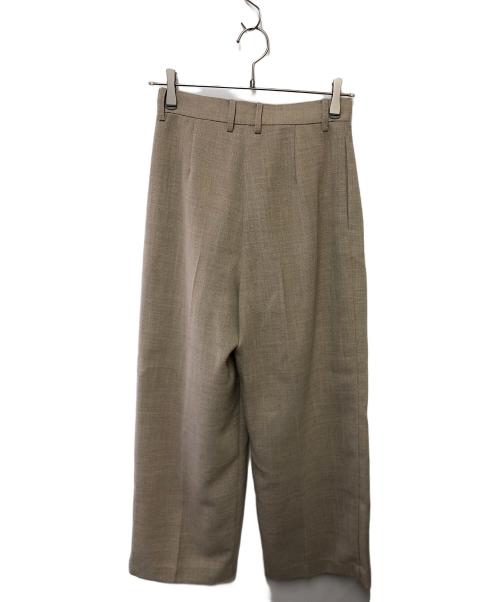 Whim Gazette（ウィムガゼット）Whim Gazette (ウィムガゼット) タックパンツ ベージュ サイズ:34の古着・服飾アイテム