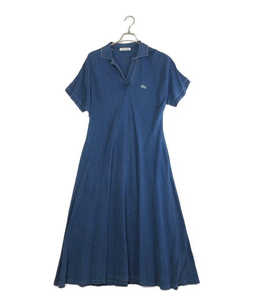 LACOSTE（ラコステ）LACOSTE (ラコステ) 鹿の子地 ポロドレス インディゴ サイズ:SIZE 34（S)の古着・服飾アイテム