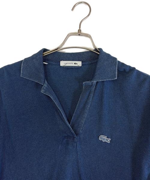 LACOSTE（ラコステ）LACOSTE (ラコステ) 鹿の子地 ポロドレス インディゴ サイズ:SIZE 34（S)の古着・服飾アイテム