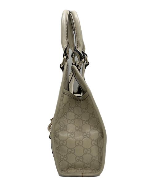 GUCCI（グッチ）GUCCI (グッチ) ハンドバッグ アイボリーの古着・服飾アイテム