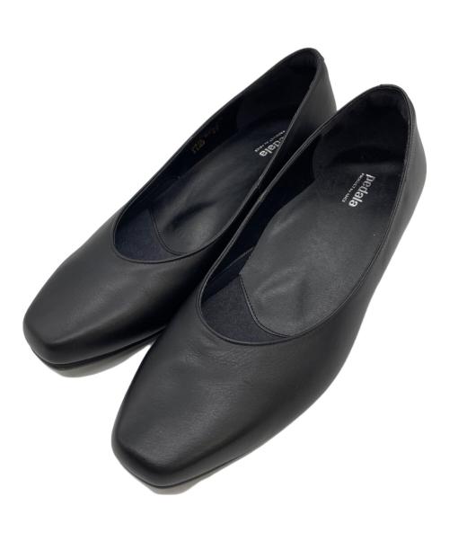 asics（アシックス）asics (アシックス) ヒールパンプス/ペダラ ブラック サイズ:24　1/2の古着・服飾アイテム