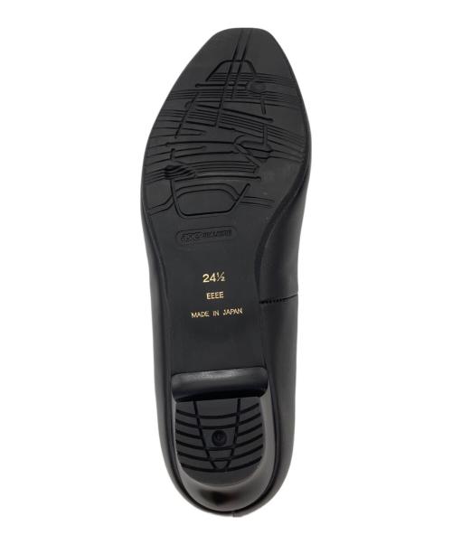 asics（アシックス）asics (アシックス) ヒールパンプス/ペダラ ブラック サイズ:24　1/2の古着・服飾アイテム