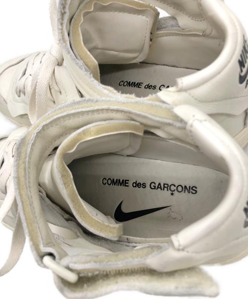 NIKE（ナイキ）NIKE (ナイキ) COMME des GARCONS HOMME PLUS (コムデギャルソンオムプリュス) ハイカットスニーカー ホワイト サイズ:28㎝の古着・服飾アイテム