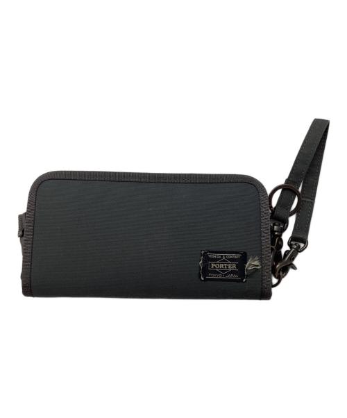 PORTER（ポーター）PORTER (ポーター) N.HOOLYWOOD (エヌ ハリウッド) LARGE WALLET グレーの古着・服飾アイテム