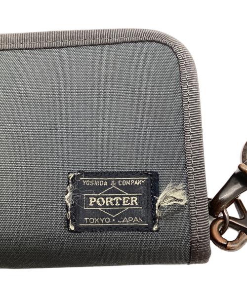 PORTER（ポーター）PORTER (ポーター) N.HOOLYWOOD (エヌ ハリウッド) LARGE WALLET グレーの古着・服飾アイテム