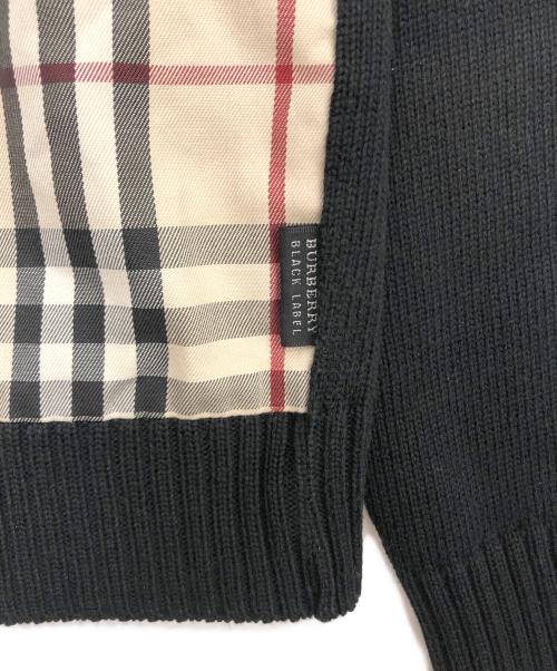 BURBERRY BLACK LABEL（バーバリーブラックレーベル）BURBERRY BLACK LABEL (バーバリーブラックレーベル) 厚手ニット ブラック×ベージュ サイズ:SIZE 2の古着・服飾アイテム