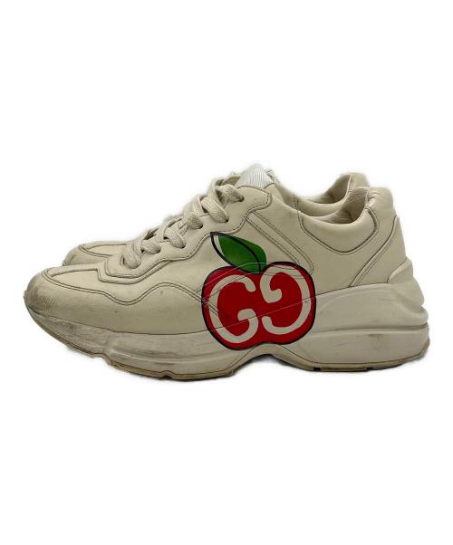 GUCCI（グッチ）GUCCI (グッチ) ローカットスニーカー ベージュ サイズ:SIZE 24cmの古着・服飾アイテム