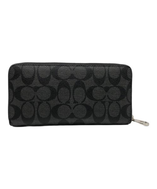 COACH（コーチ）COACH (コーチ) ラロング ジップ アラウンド ウォレット ブラックの古着・服飾アイテム