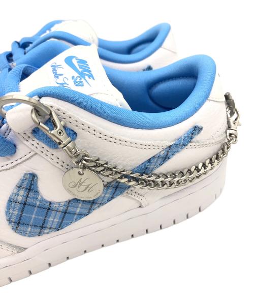 NIKE SB（ナイキエスビー）NIKE SB (ナイキエスビー) Nicole Hause (ニコール ハウゼ) ローカットスニーカー ホワイト×ブルー サイズ:26㎝の古着・服飾アイテム