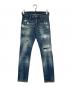 DSQUARED2（ディースクエアード）の古着「デニムパンツ」｜インディゴ