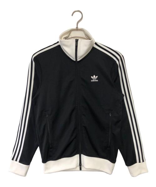 adidas（アディダス）adidas (アディダス) トラックジャケット ブラック×ホワイト サイズ:Mの古着・服飾アイテム