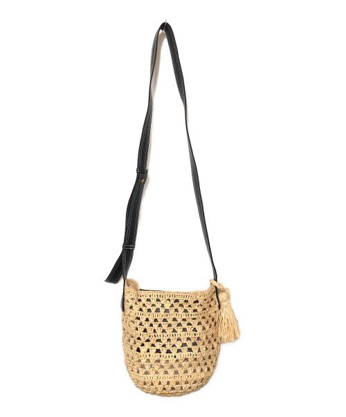 STELLA McCARTNEY（ステラマッカートニー）STELLA McCARTNEY (ステラマッカートニー) カゴバッグ ナチュラル×ブラックの古着・服飾アイテム