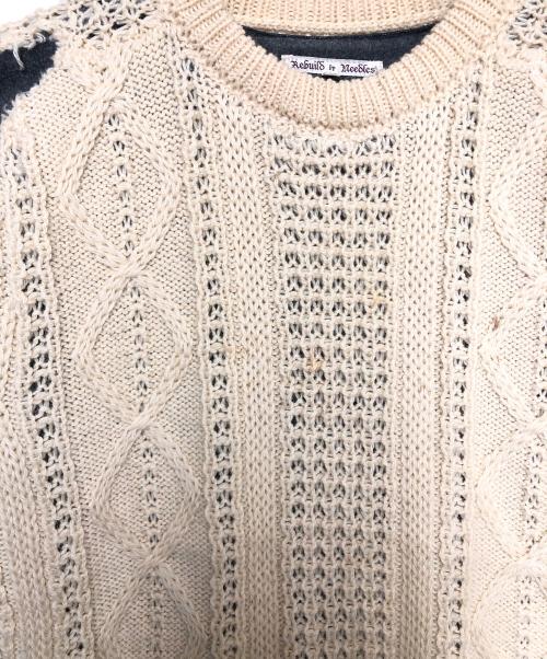Rebuild by Needles（リビルドバイニードルス）Rebuild by Needles (リビルドバイニードルス) 厚手ニット アイボリー サイズ:XSの古着・服飾アイテム