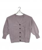 Whim Gazetteウィムガゼット）の古着「ニットカーディガン」｜パープル