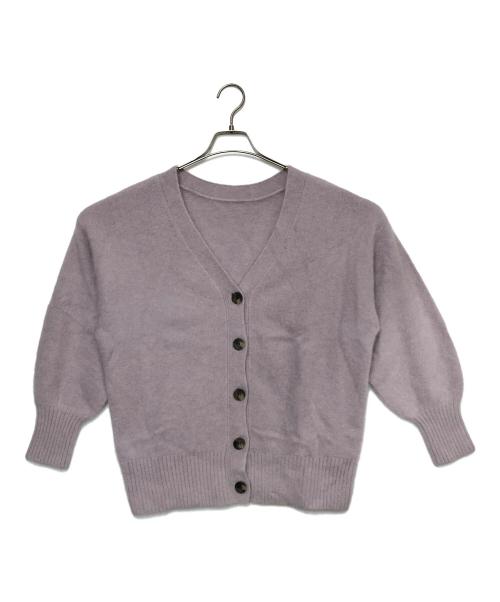 Whim Gazette（ウィムガゼット）Whim Gazette (ウィムガゼット) ニットカーディガン パープル サイズ:SIZE Freeの古着・服飾アイテム