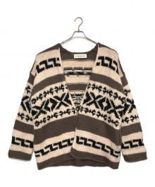 THE SHINZONE（ザ シンゾーン）の古着「厚手カーディガン」｜ブラウン×ブラック