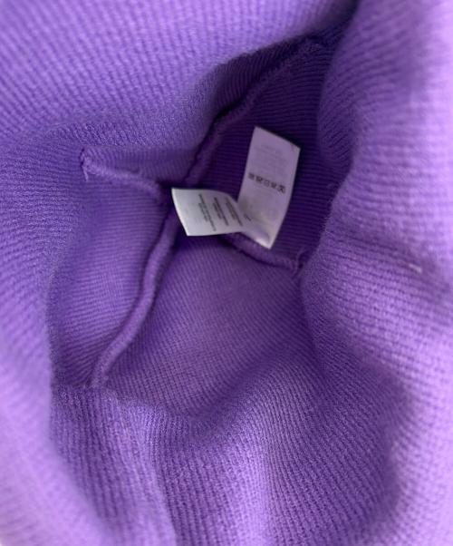SUPREME（シュプリーム）Supreme (シュプリーム) ニット帽 パープル×ブラックの古着・服飾アイテム