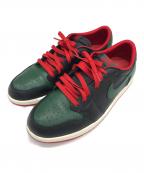 NIKEナイキ）の古着「ローカットスニーカー」｜ブラック×グリーン×レッド