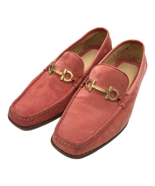 Salvatore Ferragamo（サルヴァトーレ フェラガモ）Salvatore Ferragamo (サルヴァトーレ フェラガモ) ローファー ピンク サイズ:26.5㎝の古着・服飾アイテム